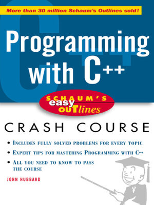 cover image of Programming with C++